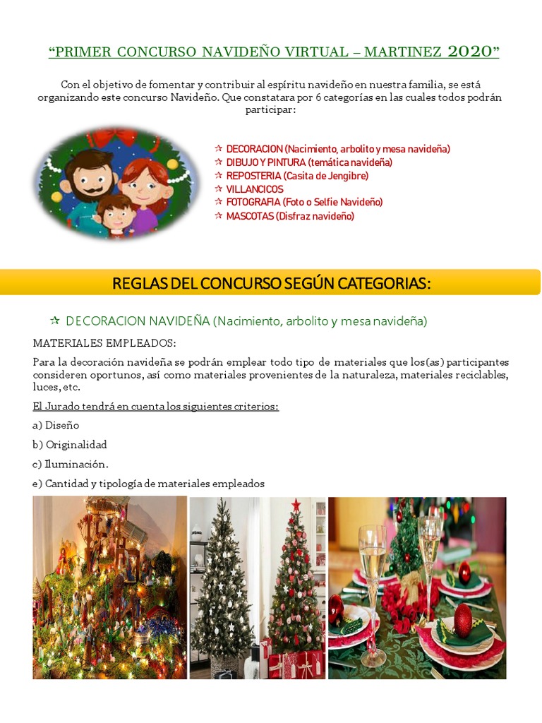 Concurso Navideño Virtual 2020 | PDF | Navidad | Pinturas