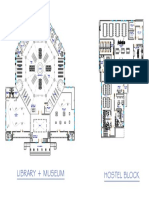 Wet storage and toilet layout in a library