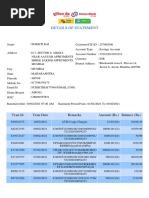 Details of Statement: Tran Id Tran Date Remarks Amount (RS.) Balance (RS.)