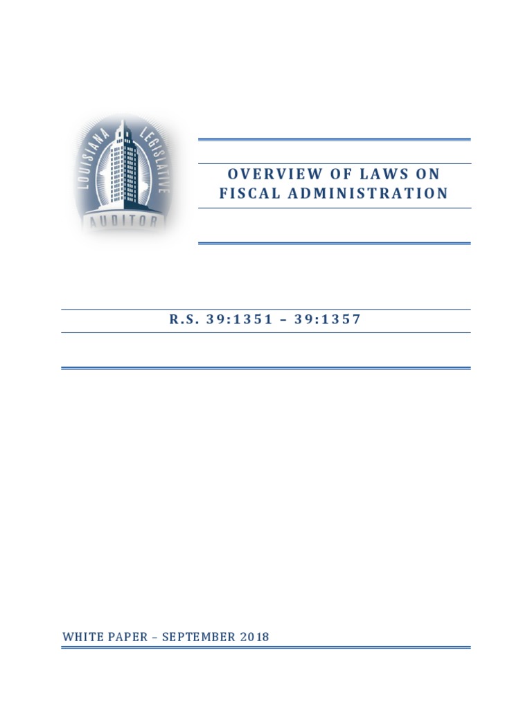 White Paper - Fiscal Administration | PDF | Debt | Interest