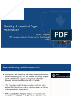 Modeling of Hazard and Organ Manifestation