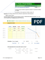 Suma y Resta de Vectores en 2D (Componentes Rectangulares)