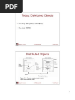 Today: Distributed Objects: Case Study: Ejbs (Enterprise Java Beans) Case Study: Corba