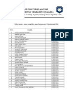 Hasil Oprec Anatomi 2019-2020