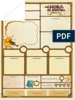 Hora de Aventura RPG Ficha de Personagem Preenchivel Biblioteca Elfica PDF