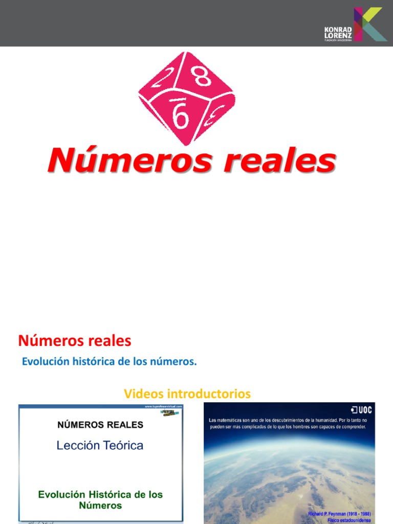 Símbolo de Números Reales ℝ | PDF | Número racional | Entero