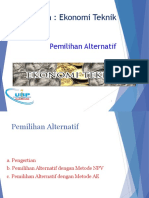 Pertemuan 11 - Pemilihan Alternatif