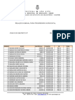 Progressao Horizontal 2013