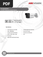 DS-2CD1023G0-I 2.0 MP IR Network Bullet Camera: Key Features