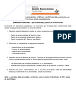 Dimensión Personal - Personalidades y Gestión de Las Emociones