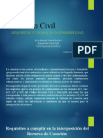 Casación Civil Requisitos de Admisibilidad y Sus Incidencias