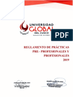 Reglamento de Practicas Pre Profesionales y Profesionales UGC