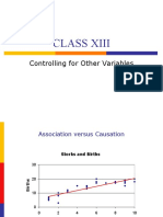 Class Xiii: Controlling For Other Variables