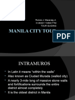 Manila City Tour: Romeo J. Macaraig Jr. H-283/2 Yr/Bsi-Ttm Tour Guiding