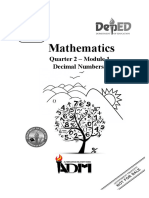 Mathematics: Quarter 2 - Module 1 Decimal Numbers