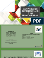 Ecuaciones Diferenciale SNO Homogéneas