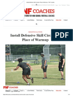 Install Defensive Skill Circuits in Place of Warmup - FNF Coaches