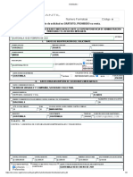 Formulario de solicitud de inscripción en el RM