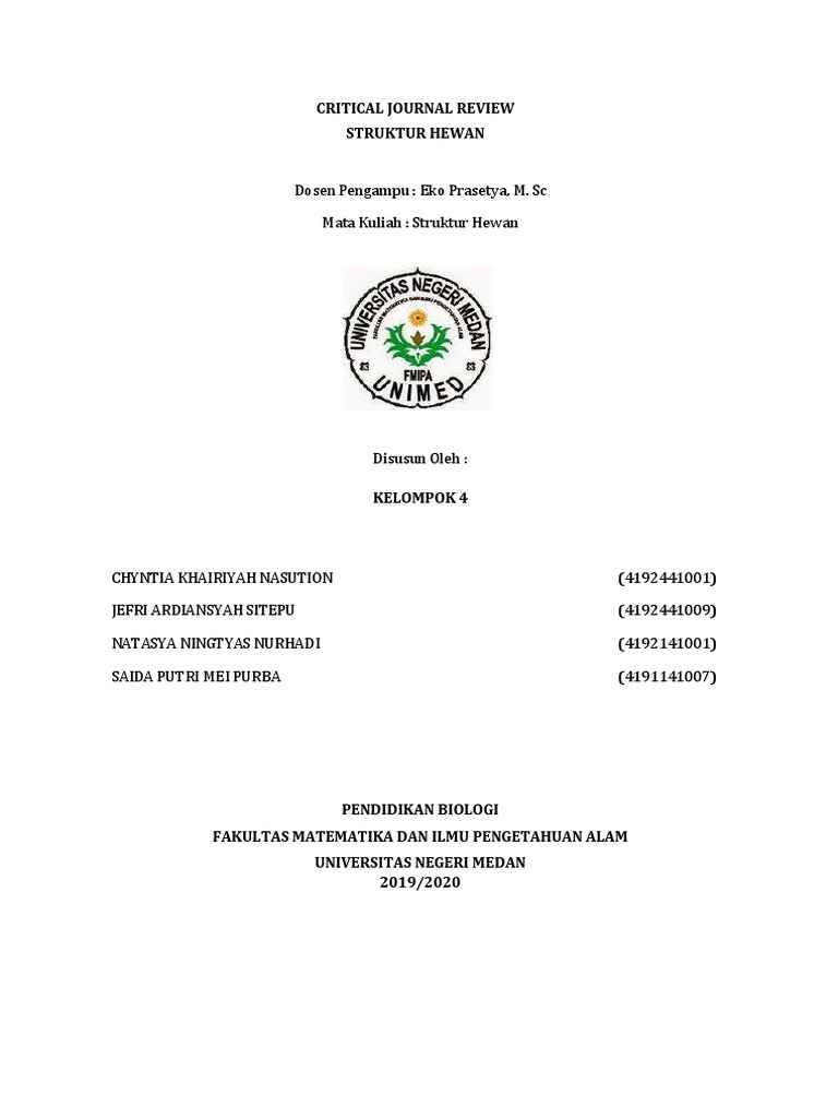 Critical Journal Review Struktur Hewan | PDF