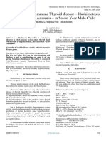 Rare Case of Autoimmune Thyroid Disease - Hashimotosis With Microcytic Anaemia - in Seven Year Male Child (Chronic Lymphocytic Thyroiditis)