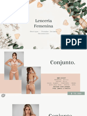 Catalogo | PDF | Lencería | interior