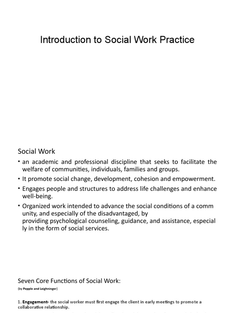 Introduction to Social Work Practice | PDF | Social Work | Community