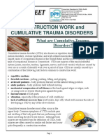 Construction Work and Cumulative Trauma Disorders