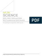 International GCSE Science Fundamental Skills Booklet Ao2