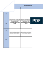 Actividades Programadas Del Area de Capacitacion y Sensibilizacion Del 07 Al 13 de Diciembre