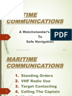 Intro To Bridge Sime Lecture 2 - Maritime Communications - 2018 - Intro To Bridge Simulator - All Sections