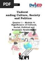 Underst: Anding Culture, Society and Politics