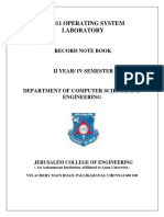 Ii-Jcs1411 Os Lab Manual