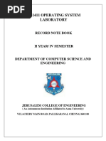 Ii-Jcs1411 Os Lab Manual