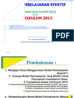 Model Pembelajaran Efektif Dalam K 13