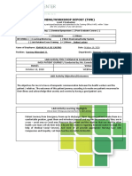 Training/Workshop Report (TWR) : L&D Activity Title / Initiated & Conducted by Date/s Venue