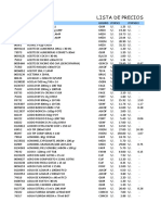 LISTA DE PRODUCTOS Repcofarma