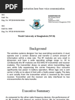 Degine and Constraction Laser Base Voice Communication: Submitted by