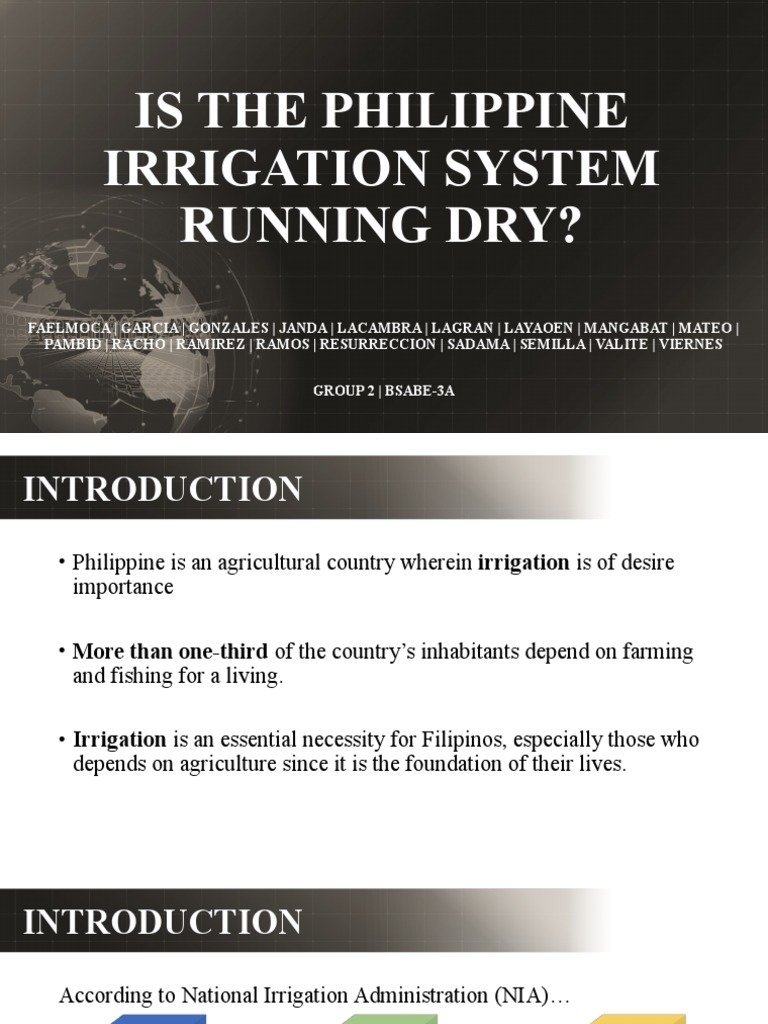Is The Philippine Irrigation System Running Dry? PDF Reservoir Agriculture