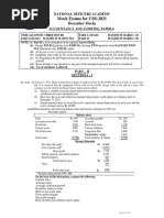 Accounting I December 2020