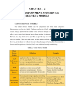 Chapter - 2 Cloud Deployment and Service Delivery Models