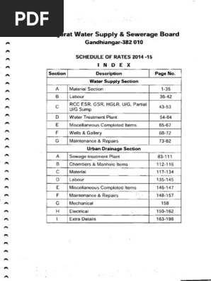 Gujarat Civil Sor 14 15 Pdf Building Technology Chemical Substances
