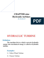 CHAPTER Nine Hydraulic Turbines: by Beshir.H