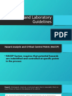 HACCP and Laboratory Guidelines