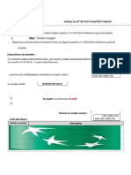 701 Modele Lettre Transfert Argent Don Titres Non Negocies en Bourse