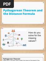 Pythagorean Theorem and The Distance Formula