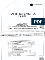 4. Gambar M.E.P Kantor Gerbang Tol