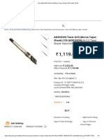 Buy ADDISION Twist Drill (Morse Taper Shank) 218 Online - GeM