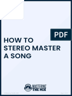 How To Stereo Master A Song - Mastering The Mix