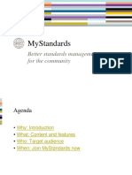 Mystandards: Better Standards Management For The Community