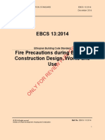 EBCS 13 - Fire Precautions